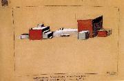 Kasimir Malevich Conciliarism Space building oil painting on canvas
